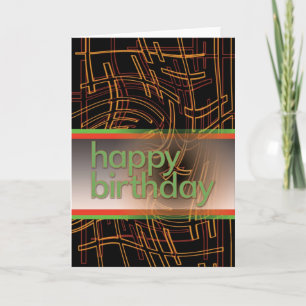 Tarjeta de cumpleaños de Techie