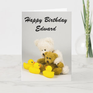Tarjeta de cumpleaños de Ted y los patos