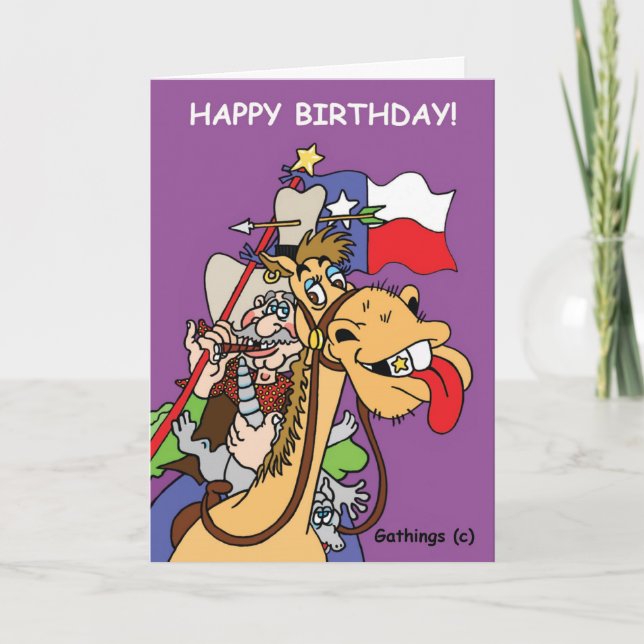 TARJETA DE CUMPLEAÑOS DE TEJAS (Anverso)