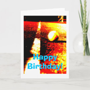Tarjeta de cumpleaños de tenis