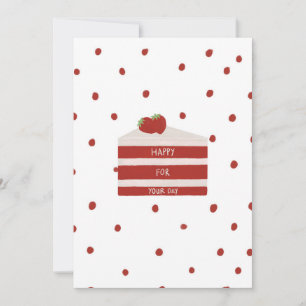 Tarjeta de cumpleaños de terciopelo rojo