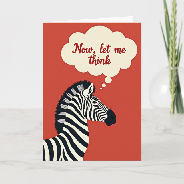 Tarjeta de cumpleaños de Thinking Equine (Anverso)