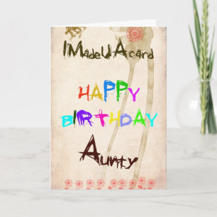 Tarjeta de cumpleaños de tía