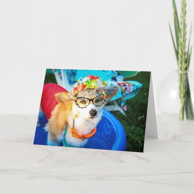 Tarjeta de cumpleaños de tía Gussy (Anverso)