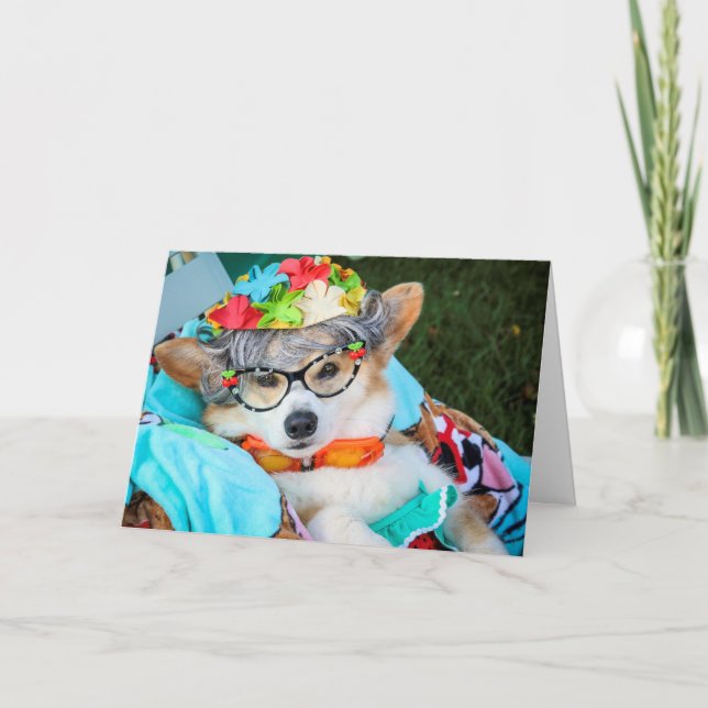 Tarjeta de cumpleaños de tía Gussy (Anverso)