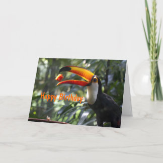 Tarjeta de cumpleaños de Toco Toucan