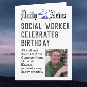 Tarjeta de cumpleaños de trabajador social para pe