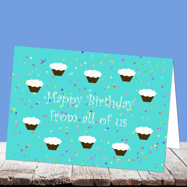 Tarjeta de cumpleaños de trabajo del grupo (Subido por el creador)
