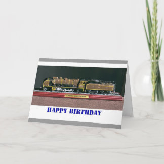 Tarjeta de cumpleaños de tren para DAD