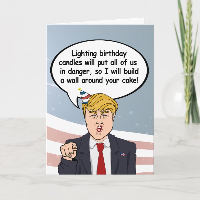 Tarjeta de cumpleaños de Trump: construya una pare (Anverso)