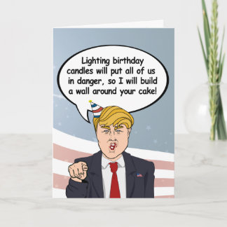 Tarjeta de cumpleaños de Trump: construya una pare
