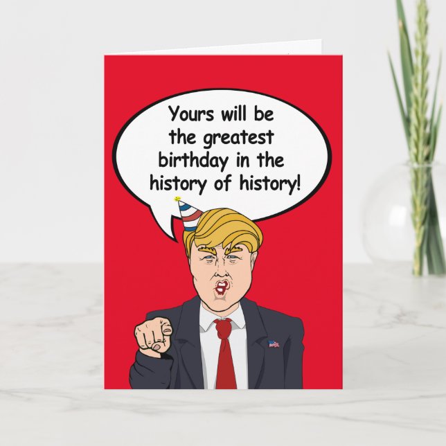 Tarjeta de cumpleaños de Trump: el mejor cumpleaño (Anverso)