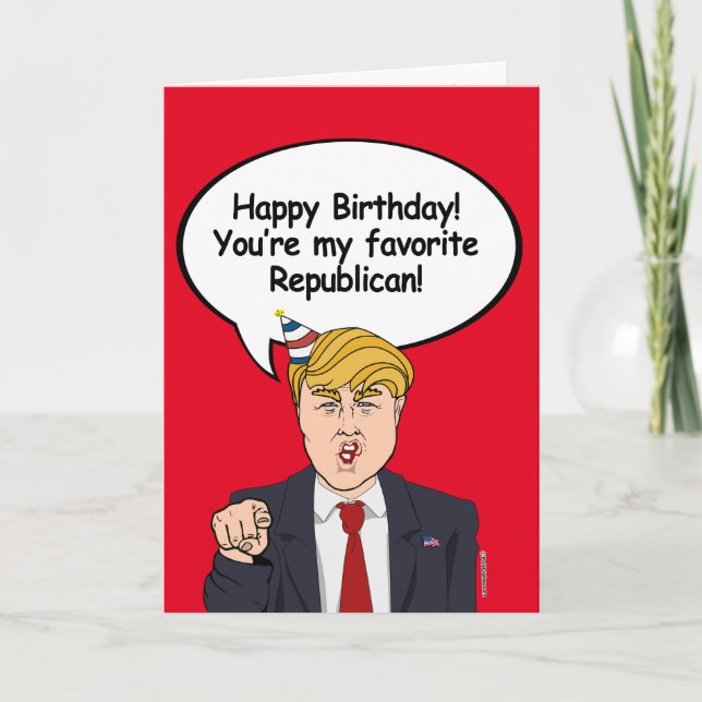 Tarjeta de cumpleaños de Trump - eres mi República (Anverso)