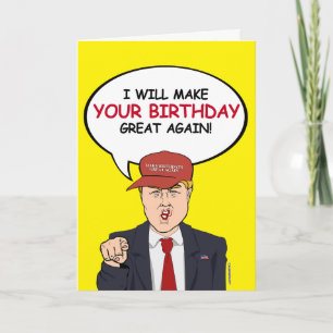 Tarjeta de cumpleaños de Trump: haré que tu cumple