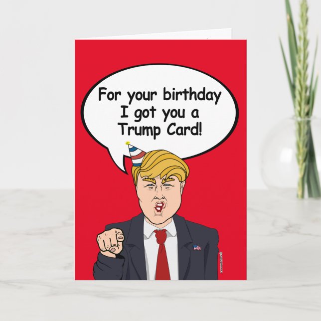 Tarjeta de cumpleaños de Trump - Para tu cumpleaño (Anverso)