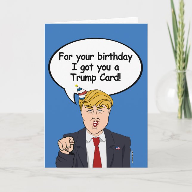 Tarjeta de cumpleaños de Trump - Para tu cumpleaño (Anverso)