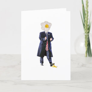Tarjeta de cumpleaños de Trump sin flor de aleta
