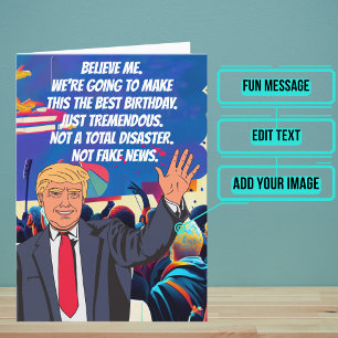 Tarjeta de cumpleaños de Trumpiss super divertida
