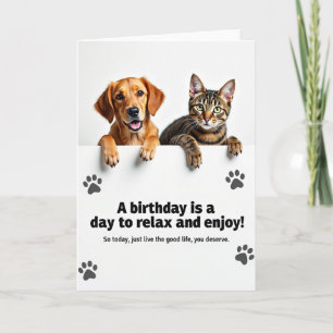 Tarjeta de cumpleaños de un dúo adorable