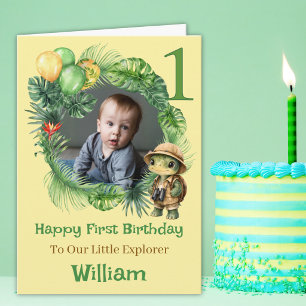 Tarjeta de cumpleaños de Un Foto Pequeño Explorado