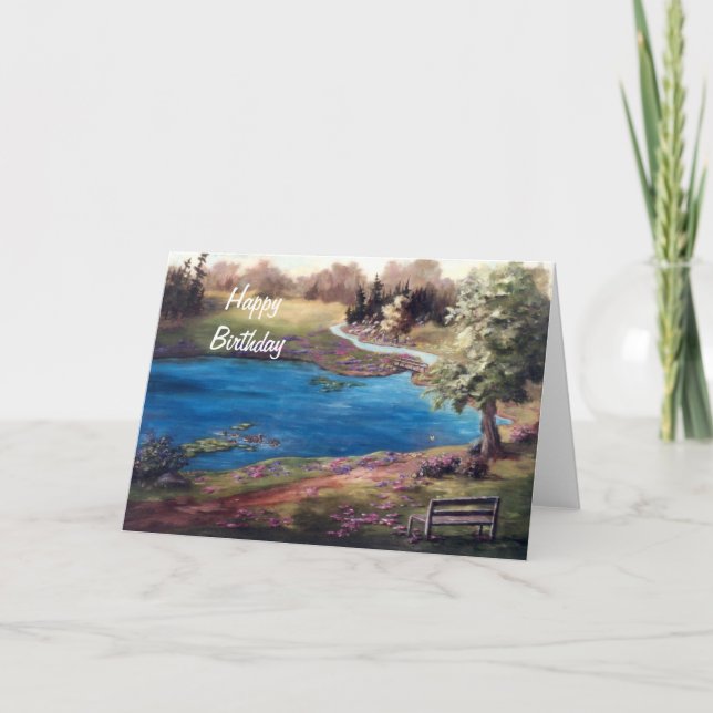 Tarjeta de cumpleaños de un pedazo del cielo (Anverso)