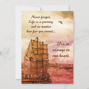 Tarjeta de cumpleaños de un viaje de vida
