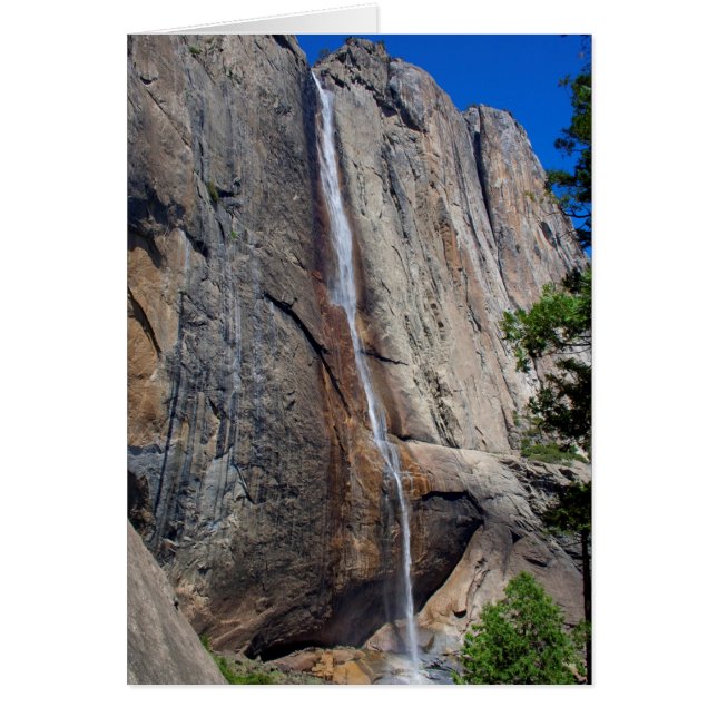 Tarjeta de cumpleaños de Upper Yosemite Falls (Frente)