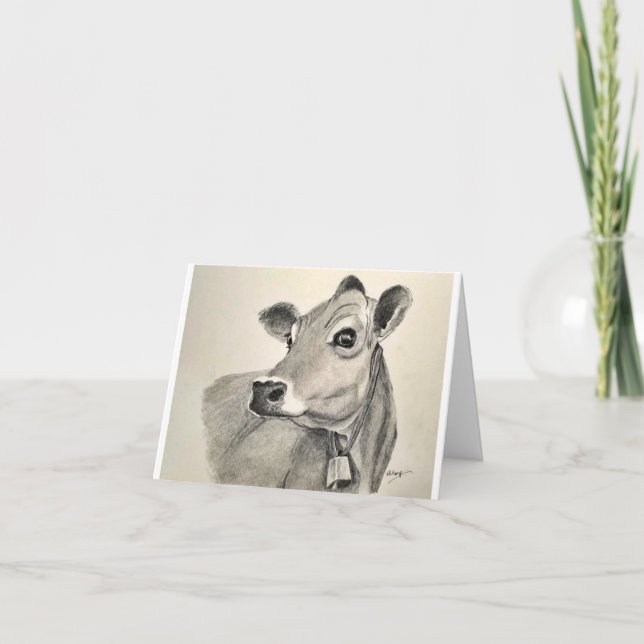 Tarjeta de cumpleaños de vaca (Anverso)