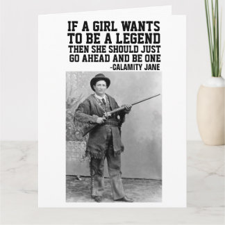 TARJETA DE CUMPLEAÑOS DE VAQUERA CALAMITY JANE