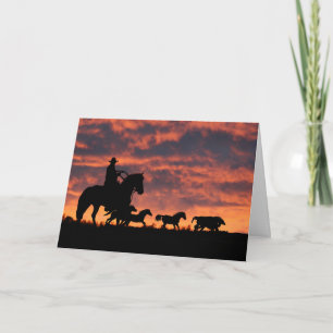 Tarjeta de cumpleaños de vaquero de 'Desde millas 