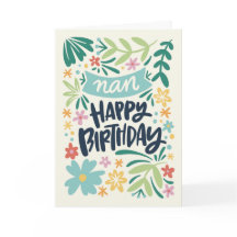 Tarjeta de cumpleaños de verano para la abuela