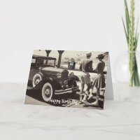 Tarjeta de cumpleaños de viaje por carretera al es