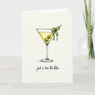 Tarjeta de cumpleaños de vidrio elegante