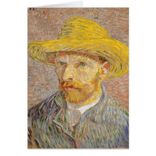 Tarjeta de cumpleaños de Vincent Van Gogh Self Re
