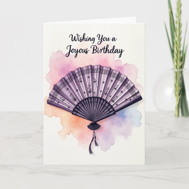 Tarjeta de cumpleaños de Violeta para fanáticos (Anverso)