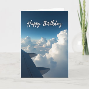 Tarjeta de cumpleaños de vista del cielo