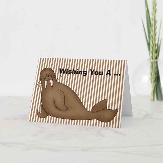 Tarjeta de cumpleaños de Walrus (Anverso)