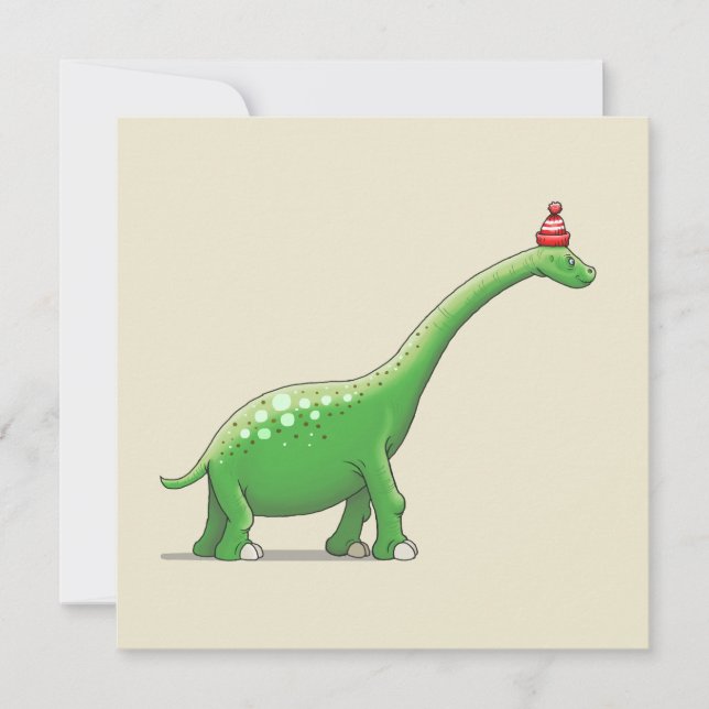 Tarjeta de cumpleaños de Walter el Dinosaurio (Anverso)