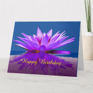Tarjeta de cumpleaños de Water Lilly