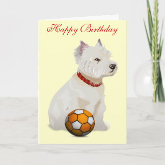Tarjeta de "Cumpleaños" de Westie