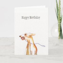 Tarjeta de cumpleaños de "Whippet"