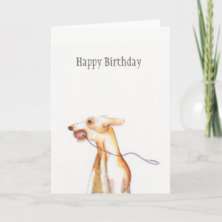 Tarjeta de cumpleaños de "Whippet"