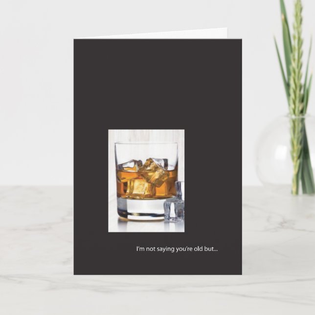 Tarjeta de cumpleaños de Whisky (Anverso)