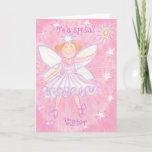 Tarjeta de cumpleaños de Wish 'Special Sister'<br><div class="desc">Un hada divertida de rosa y azul, lista para hacer realidad tus deseos! Tarjeta de saludo con un lindo hada y las palabras 'A una hermana especial' en la parte delantera. Un diseño de personalizable rosa, lila, azul y blanco para que puedas personalizar con tu propio texto, imágenes e ideas.Un...</div>