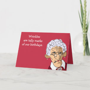 Tarjeta de cumpleaños de Wrinkles Counthday