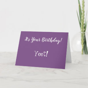 Tarjeta de cumpleaños de Yeet