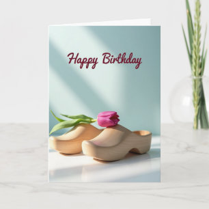 Tarjeta de cumpleaños de zapatos tallados