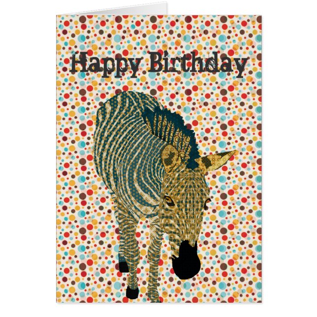 Tarjeta   de cumpleaños de Zeb (Frente)