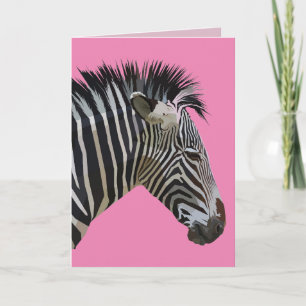 TARJETA DE CUMPLEAÑOS DE ZEBRA
