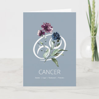 Tarjeta de cumpleaños de Zodiac Symbol de Cáncer